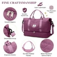 thumbnail image 5 of Gynky Travel Duffle Bag Weekender Bags for Women with Shoe Compartment Carry on Overnight Bag Gym Duffel Bag with Wet Pocket Hospital Bags for Labor and Delivery, 5 of 8