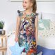 thumbnail image 4 of Fotbe Vibrant Leopard In Flowers Vestido de Dormir para Niñas de 3 a 10 Años, Mangas Cortas, Estilo Princesa, Pijama Camisón con Mangas Voladas-Medium, 4 of 6