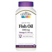 21st Century Omega-3 Fish Oil, 1000mg, 90 Count