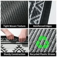 thumbnail image 4 of SIXHOME 5x8 Feet Waterproof Outdoor Rug - Reversible Black & White Plastic Patio Mat, Non-Slip Durable Moroccan Geometric Design for Camping, RV, Balcony, Porch, Picnic, 4 of 7