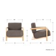 thumbnail image 3 of Sillón Duo Estilo Artesanal Color Gris oscuro Gaia Herbs Duo, 3 of 7