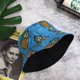thumbnail image 1 of Sombrero de pescador estilo japonés de doble cara con forma de piña y plátano para estudiantes, informal, de verano, para niñas y hombres, 1 of 6