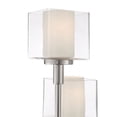 thumbnail image 3 of Possini Euro Design Athena Modern Floor Lamp 72" Tall Brushed Nickel 4 Light Tree Clear Outer Opal Inner Double Glass Shade for Living Room Bedroom, 3 of 9