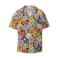 thumbnail image 3 of Cauagu Beach Life Men's Short Sleeve Button Down Hawaiian Shirt for Men Bowling Shirts Casual Summer Beach Shirt,3X-Large, 3 of 6