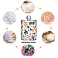 thumbnail image 6 of Yayeee 2 Pack Qtip Holder Bathroom Cotton Swab Canister with Lid Clear Dispenser Set, Playful Forest, 6 of 6