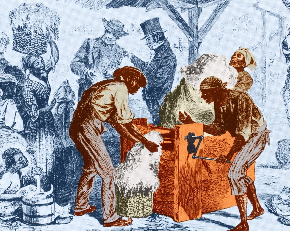 Eli Whitneys Cotton Gin 1869 Stretched Canvas Science Source (36 x 24