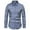 Blue, variant on HBYJLZYG Men's Business Shirts Solid Long Sleeve Casual Button Down Shirts Pocket Tops - Stretch & Wrinkle Free