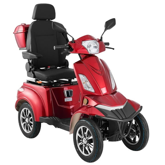 KFFKFF Heavy-Duty 4-Wheel Mobility Scooter for Adults and Seniors, 500 lbs Capacity, 21.5 Miles Range, 3-Speed Electric Scooter with 1000W Motor, Suitable for All Terrains and 20° Inclines