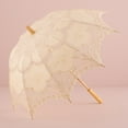 thumbnail image 4 of Weddingstar Antiqued Battenburg Lace Parasol - Standard, 4 of 5