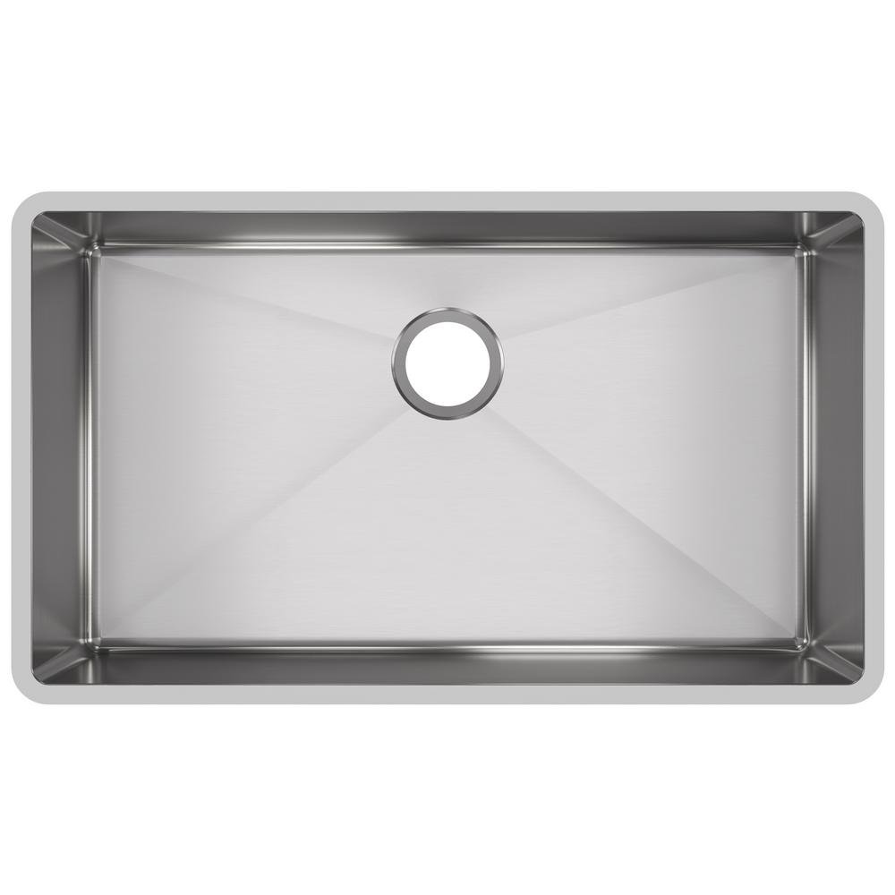 Elkay Crosstown Undermount Stainless Steel 32 in. Single Bowl Kitchen