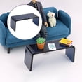 thumbnail image 3 of 1/12 Transparent Tea Coffee Table Miniature Bedroom Craft Decor Black, 3 of 8