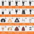 thumbnail image 3 of Pcapzz 90Pcs Oscillating Saw Blades,Multitool Blades High Precision Fast Oscillating Blade for Wood Plastic Metal Cutting, 3 of 8