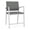 Gray, variant on Newport Reception Waiting 24.5" Steel Hip Chair and / Silver Steel / Navy Blue