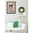 thumbnail image 2 of The Stupell Home Decor Collection Home for the Holidays Wreath Bow Christmas Wall Plaque Art, 2 of 5