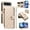 Beige, variant on For iPhone Air Wallet Case: with RFID Blocking Card Slots [5 Cards+1 Cash Slot+1 Zipper Pocket | Soft PU Leather Magnetic Snap | Crossbody & Wrist Strap Protective Phone Cover,Black