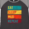 thumbnail image 4 of Inktastic Motocross BMX Off Road Eat Sleep Mud Repeat Women's Plus Size T-Shirt, 4 of 5