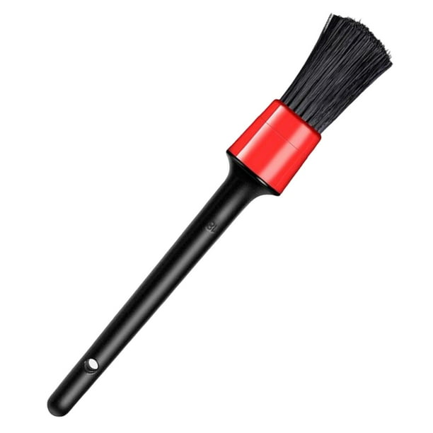 Cepillo para detalles de automóviles con orificio en la parte superior del mango, accesorios prácticos unos 23 cm