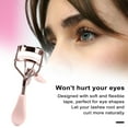 thumbnail image 4 of Happydeer Eyelash Curler Long-lasting Effect with Brush Heart Decor Ergonomic Handle Wide Angle Elastic Spring Automatic Bounce Portable Stainless Waterproof Lady Eye Makeup Tool, 4 of 13