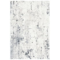 SAFAVIEH Berber Shag Shanelle Abstract Area Rug, Ivory/Grey, 6'7" x 8'7"