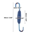 thumbnail image 3 of Unique Bargains 4 Pcs Motorcycles Universal Exhaust Pipe Spring 68mm 2.68" Stainless Steel Exhaust Pipe Spring Hook Blue, 3 of 7