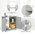 UBesGoo Pedestal Under Sink Storage Bathroom Vanity Cabinet Space Saver ...