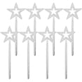 thumbnail image 1 of 12 varitas mágicas de hada con forma de estrella para disfraces de niñas, ideales para fiestas de cumpleaños, bodas, Halloween, cosplay y Navidad (plateadas/22 mm)., 1 of 7