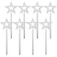 thumbnail image 1 of 12 varitas mágicas de hada con forma de estrella para disfraces de niñas, ideales para fiestas de cumpleaños, bodas, Halloween, cosplay y Navidad (plateadas/22 mm)., 1 of 7