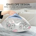 thumbnail image 4 of Yayeee Pillowcase Standard Size Set of 2 Satin Wrinkle Resistant Pillow Case, Cartoon Elephant, 4 of 8