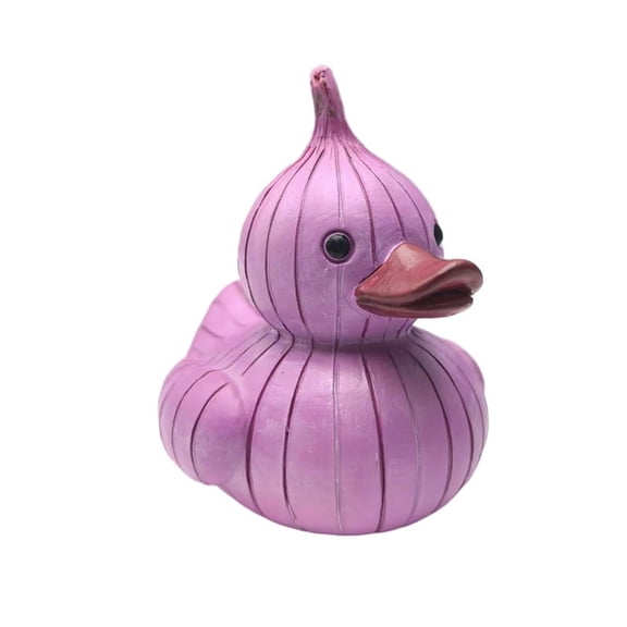 YIFEI Potato Duck Figurine Funny Vegetable Duck Resin Statue Cute Veggie Duck Desk Decor for Dashboard Desk Home Gift