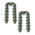 thumbnail image 2 of Zufioo Happy Dog In Flower Field Print Graduation Shawl Ribbon, Graduation Ribbon for Male and Female Graduates-Sharp Corner, 2 of 7