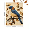 thumbnail image 3 of Qisvanset 12x16 Inch Framed Canvas Wall Art Lamentations Blue Bird Print Vintage Faith Home Housewarming Decor, 3 of 8