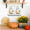 thumbnail image 6 of Fall Kitchen Towels Pumpkin Buffalo Plaid Pattern Dish Towels 18 x 26 Inch Autumn Decorative Hand Drying Tea Towels for Thanksgiving Cooking Baking Cleaning Wipes, Set of 2, 6 of 6