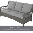 thumbnail image 3 of Grand Patio Outdoor Furniture Set, 5-Piece High Back Open Weave All-Weather Wicker Olefin Cushion Patio Conversation Sets with Ottomans, Gray, 3 of 10
