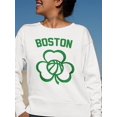 thumbnail image 2 of Boston Shamrock Basketball. Sweatshirt Women -GoatDeals Designs, Female 4X-Large, 2 of 4