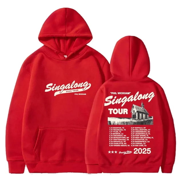 Phil Wickham Singalong Tour Sudaderas con capucha Unisex Moda Manga Larga Sudaderas Jerséis