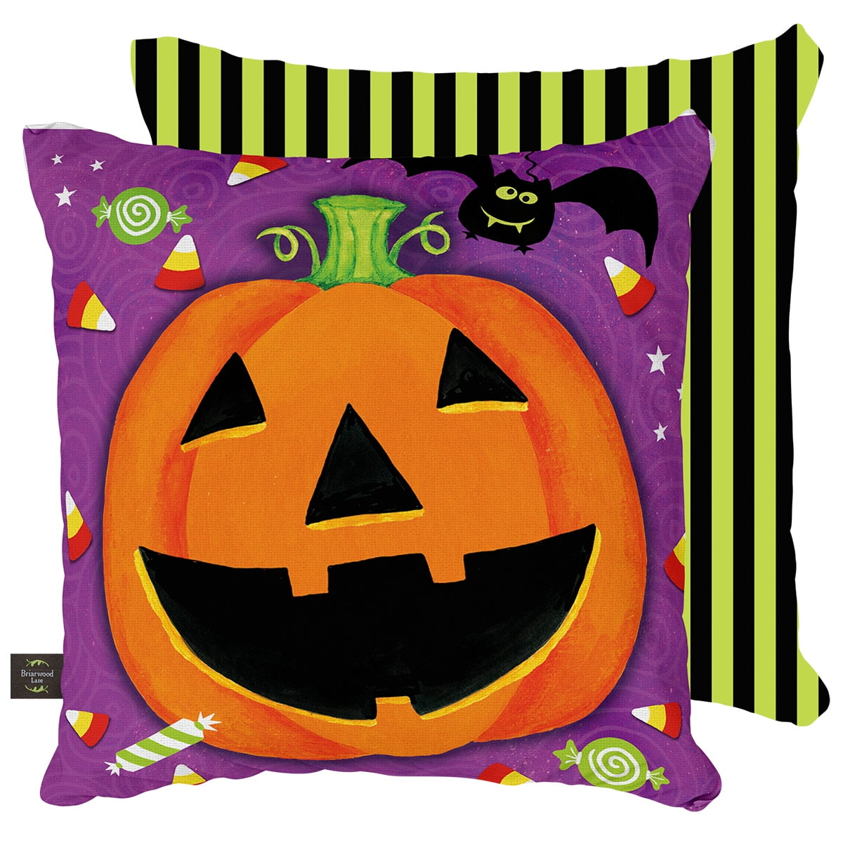 Halloween Treats Decorative Pillow Holiday Indoor Outdoor 17'x17' Briarwood Lane