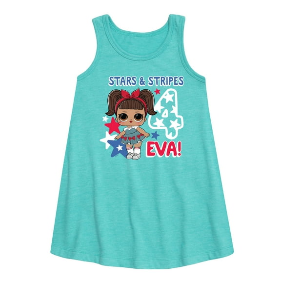 LOL Surprise! Americana - 4th of July - Stars & Stripes 4 Eva - Toddler & Youth Girls A-line Dress