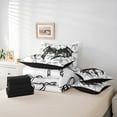thumbnail image 5 of Feelyou Magic Angel Wings Twin Bedding Sets 7-Piece for Girl, Cartoon Princess Bowknot Bedding Comforter Set, Fairy Tale Theme Reversible Sheet Sets, Super Cozy Room Decor, 5 of 7