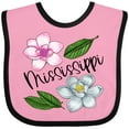 thumbnail image 3 of Inktastic Mississippi Magnolia Flowers and Leaves Boys or Girls Baby Bib, 3 of 4