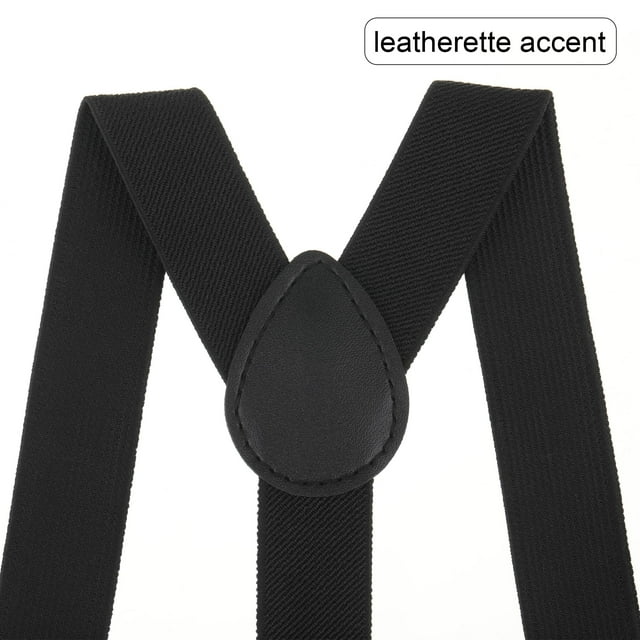 fastboy Black Party-Ready Braces For Men Exquisite Craft And Durable Wide Application Suspenders Braces 1-3 1Set