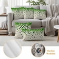 thumbnail image 6 of St. Patrick's Day Outdoor Waterproof Pillow Covers, Spring Lucky Shamrocks Leaves Retro Country Decorative Square Throw Pillowcase Sofa Cushion Sham for Patio/Couch/Chair, 24"x24" 2 Pack, 6 of 8