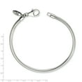 thumbnail image 3 of The Black Bow Sterling Silver 3mm Snake Chain Starter Bracelet or Anklet, 11 Inch, 3 of 6