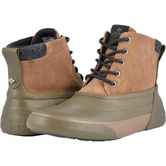 Sperry Men's cutwater Deck Boot Brown/Olive 13 M US