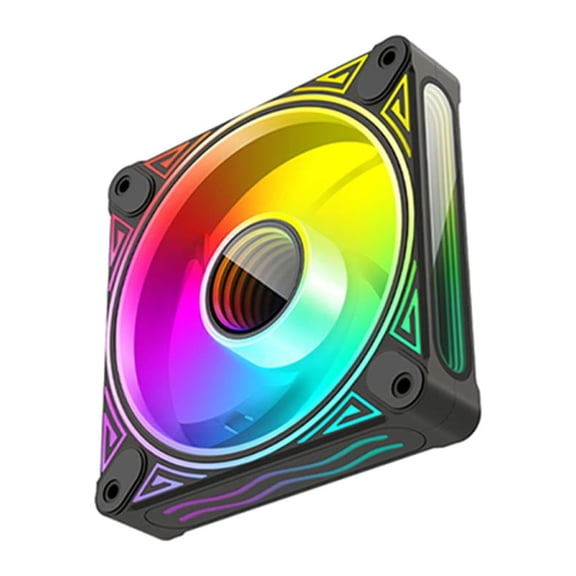 120mm Computer Case Fans for Desktops Adjustable ARGB Quiet CPU PC Cooling Fan