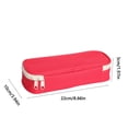 thumbnail image 3 of Estuche de lápices de gran capacidad: Estuche de tela suave para estudiantes,Organizador de papelería escolar con cierre de cremallera resistente, 3 of 3