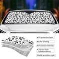 thumbnail image 3 of Yiaed Black Footprints Print Car Windshield Sunshade Front Auto Car Front Window Sun Shade Foldable Sun Visor Shield Cover Auto Accessories for Sedan SUV Truck-Medium, 3 of 5
