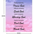 thumbnail image 3 of Christian Bible Verse Throws Blanket - Healing Spiritual Blanket Gifts, Religious Prayer Soft Flannel Fleece Bed Blanket Get Well Soon Gifts with Inspirational Thoughts & Hugs 50"X 60", 3 of 6