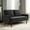 Black, variant on US Pride Furniture Angles 56 in. Wide Square Arm Velvet Modern Rectangle Loveseat in Grey