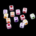 thumbnail image 3 of BLESIYA 3x100 Pieces Cubed English Alphabet Beads for Children Educational Toy Beads 3 Pcs, 3 of 8