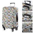 thumbnail image 5 of Cartoon Construction Vehicles Houses Luggage Cover Fashion Suitcase Cover Baggage Covers Fit 25-28 Inch Luggage (Go Travel), 5 of 5